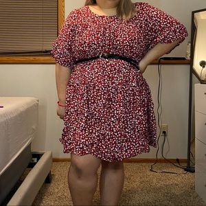 Shein daisy smock dress